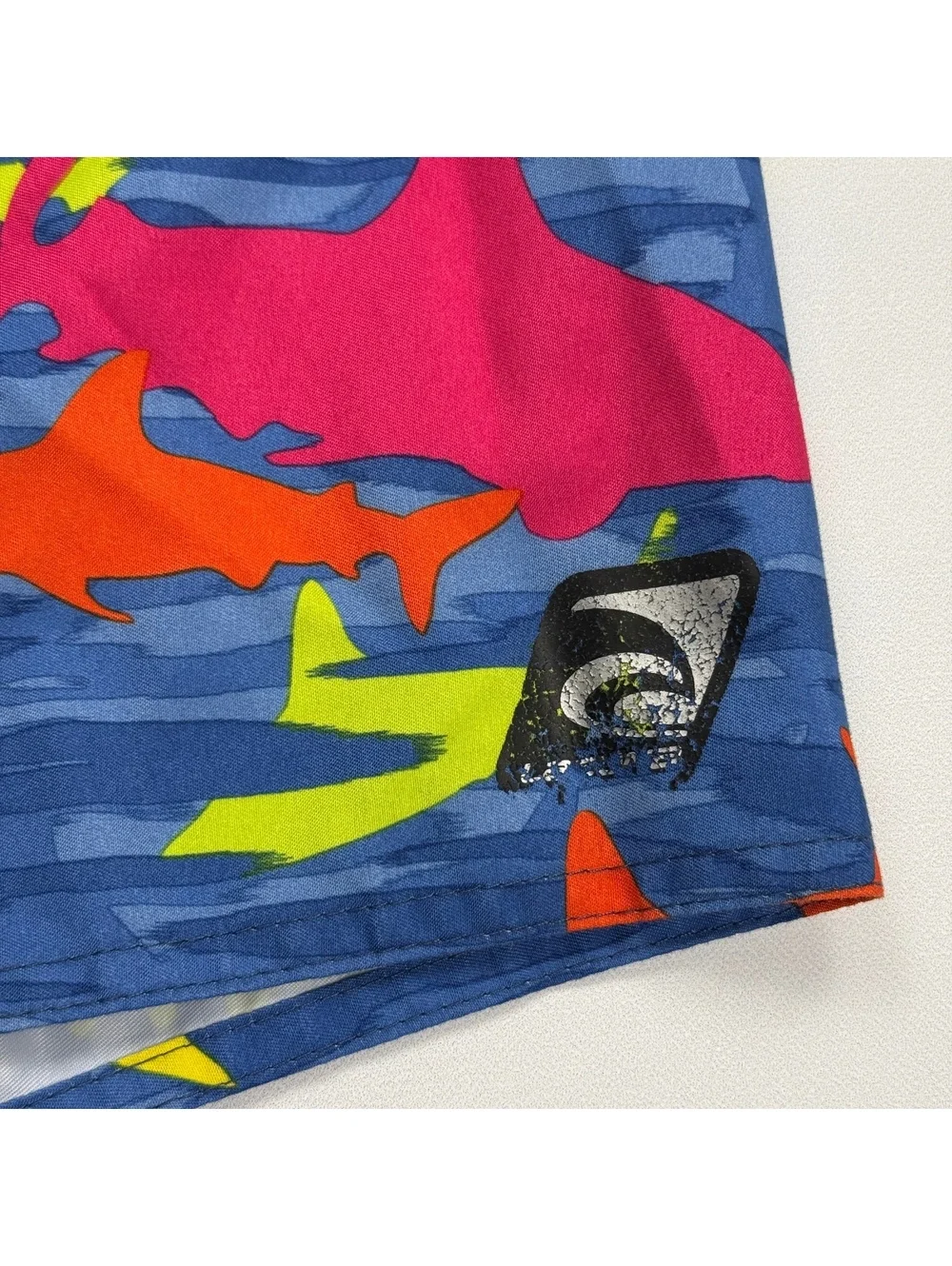 Laguna Swim Trunks Shark Print Elastic Waist - Boys Large